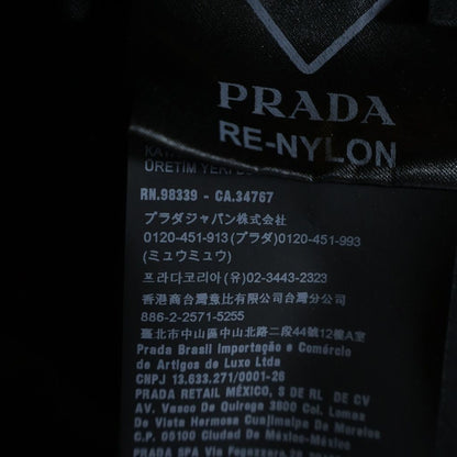 Prada Triangular Plate Re-Nylon Trim Vest Black — view 8