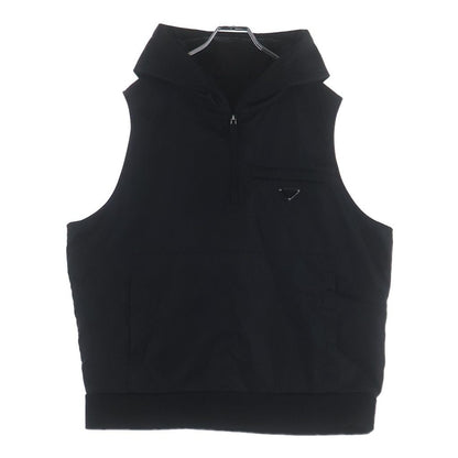 Prada Triangular Plate Re-Nylon Trim Vest Black