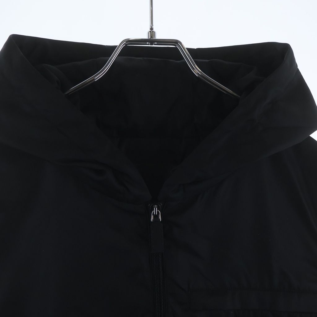 Prada Triangular Plate Re-Nylon Trim Vest Black — view 3