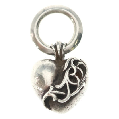 Chrome Heart Pendant Charm Silver