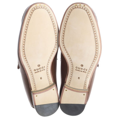 Gucci Horsebit Leather Low Cut Shoes Loafers Brown — view 5