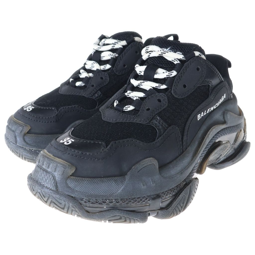 Balenciaga Triple S Clear Sole Sneakers Black — view 2
