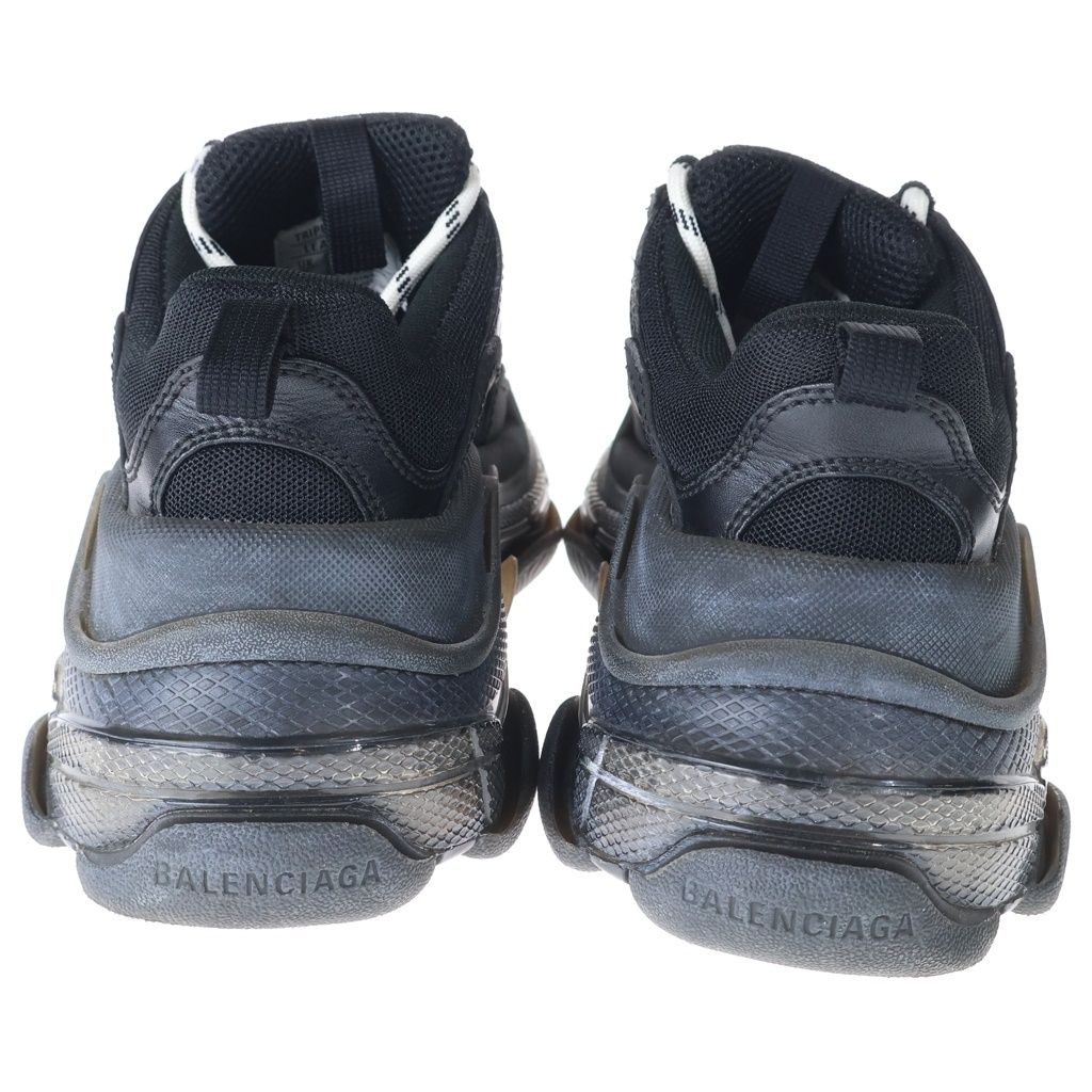 Balenciaga Triple S Clear Sole Sneakers Black — view 3