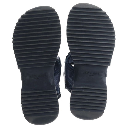 Louis Vuitton Monogram Velcro Strap Sandals Shoes Navy — view 5