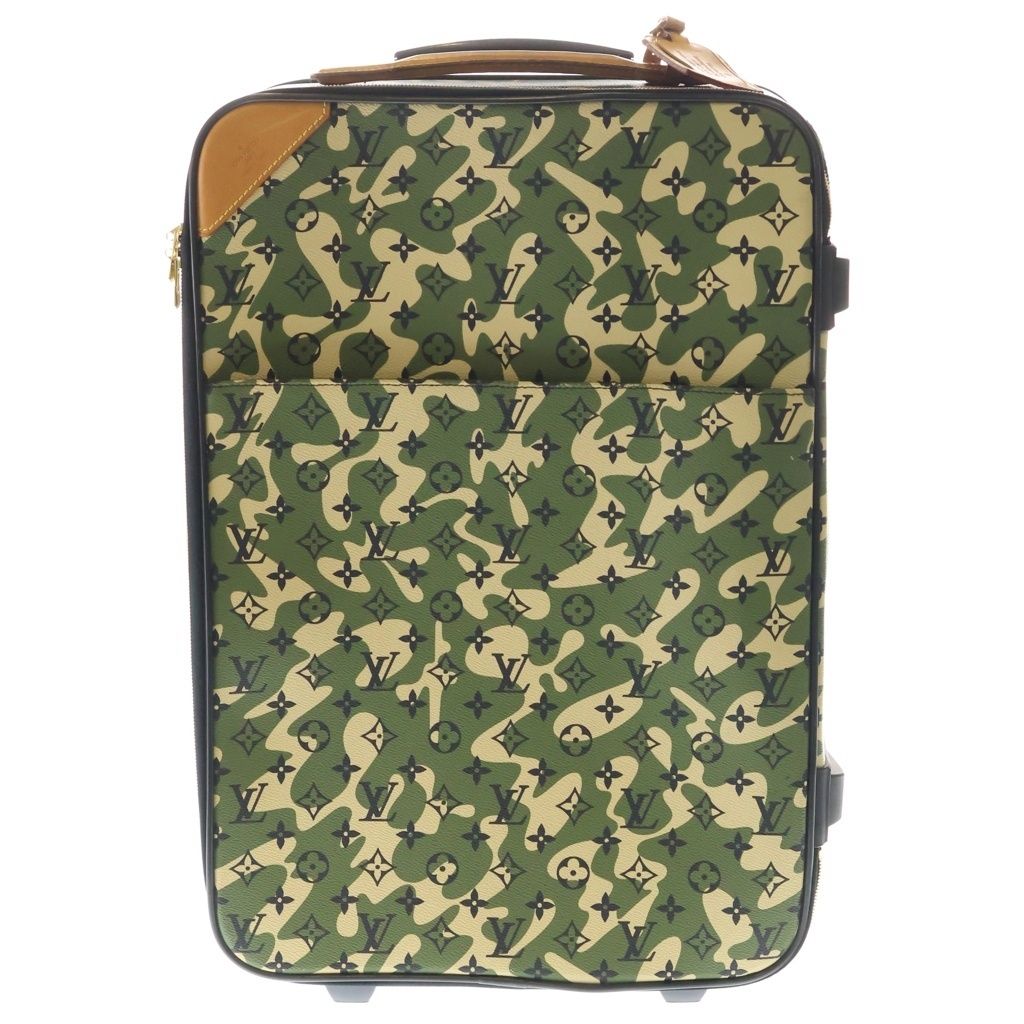 Louis Vuitton Monogram Moflage Pegase 60 Carry Case Travel Bag Green