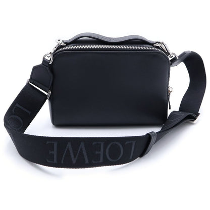 Loewe Anagram Logo Leather 2-Way Camera Shoulder Bag Silver Black — view 2