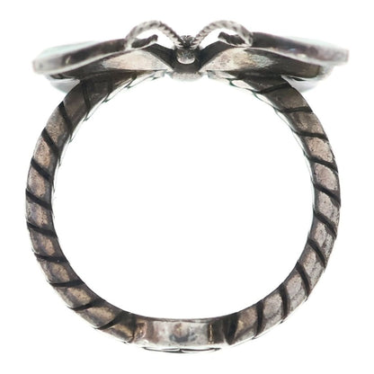Gucci Butterfly Ring Silver Green — view 6