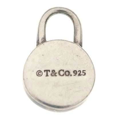 Tiffany & Co Round Lock Cadena Diamond Pendant Silver — view 2