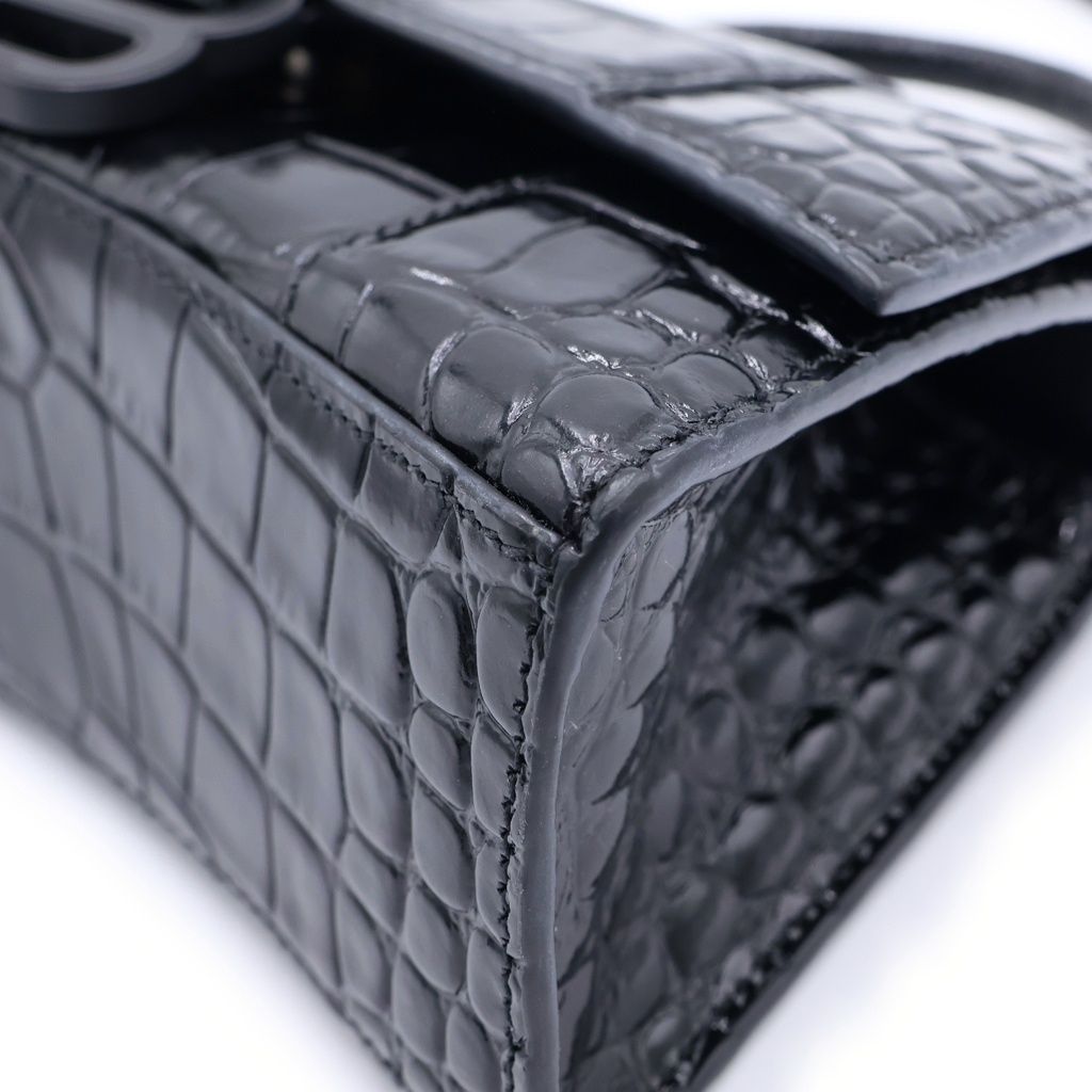 Balenciaga Hourglass XS Croco Shoulder — view 6