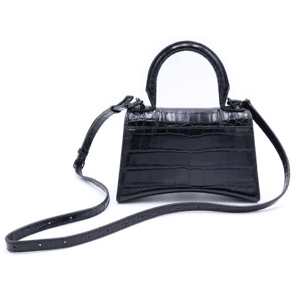Balenciaga Hourglass XS Croco Shoulder — view 2