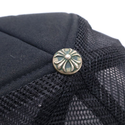 Chrome Hearts Trucker Cap Truck Khaki Cap 3 Semetary Leather Patch Mesh Cap — view 6