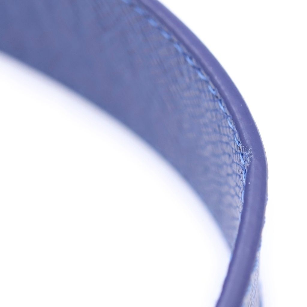 Louis Vuitton Monogram Cobalt LV Ceinture Leather Belt Blue 90 36 Silver — view 5