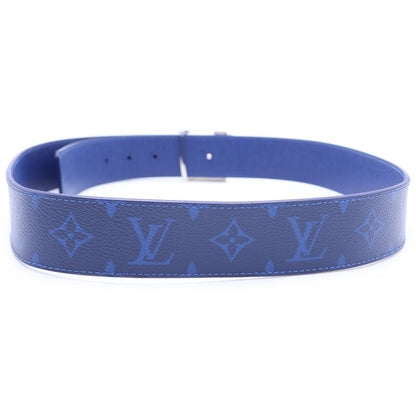 Louis Vuitton Monogram Cobalt LV Ceinture Leather Belt Blue 90 36 Silver — view 2
