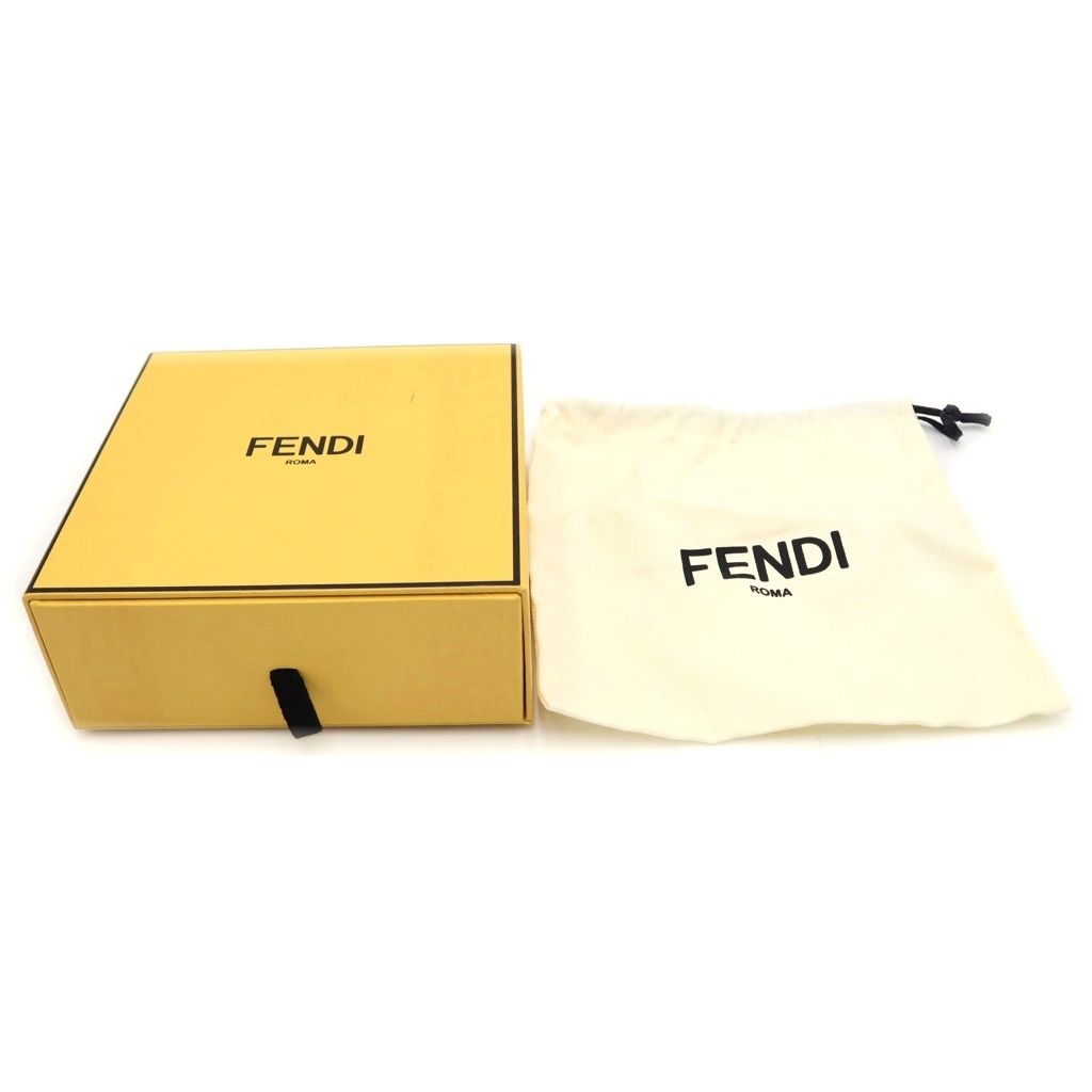 Fendi FF Square Reversible Belt Black Leather Silver — view 6