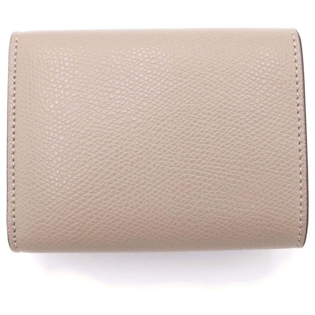 Fendi Diamond Trifold Wallet Gray Leather — view 2