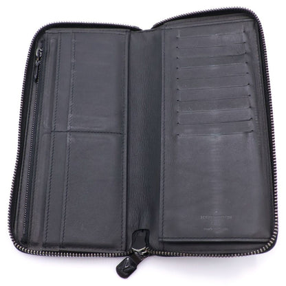 Louis Vuitton Monogram Shadow Zippy Organizer Wallet Black Leather Silver — view 4