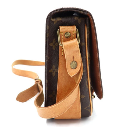Louis Vuitton Monogram Cartoon MM Mini Shoulder Bag Brown Leather Gold — view 3