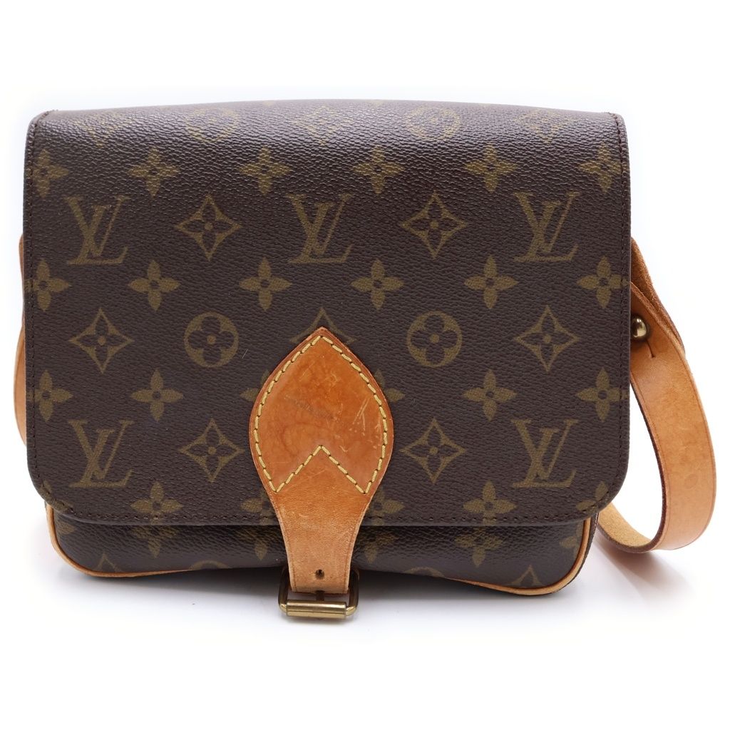 Louis Vuitton Monogram Cartoon MM Mini Shoulder Bag Brown Leather Gold