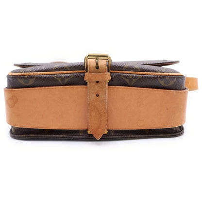 Louis Vuitton Monogram Cartoon MM Mini Shoulder Bag Brown Leather Gold — view 4