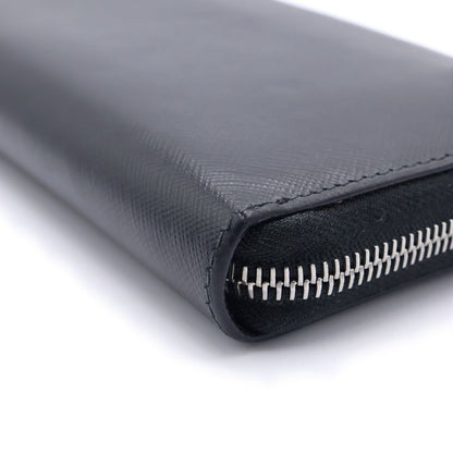 Prada Saffiano Wallet Black Leather — view 5