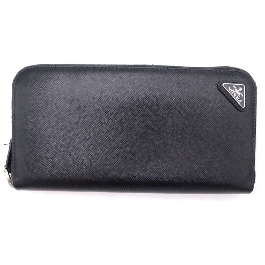 Prada Saffiano Wallet Black Leather