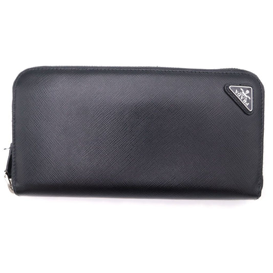 Prada Saffiano Wallet Black Leather