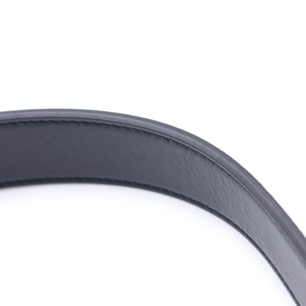 Fendi Belt Reversible Zucca Pattern Black Leather — view 6