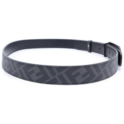 Fendi Belt Reversible Zucca Pattern Black Leather — view 3