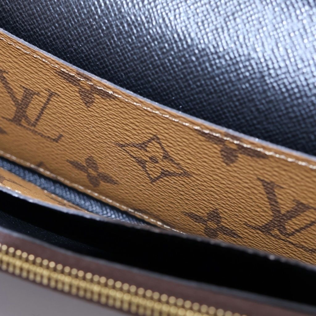Louis Vuitton Monogram Reverse Portefeuille Emily Brown Leather Wallet — view 4