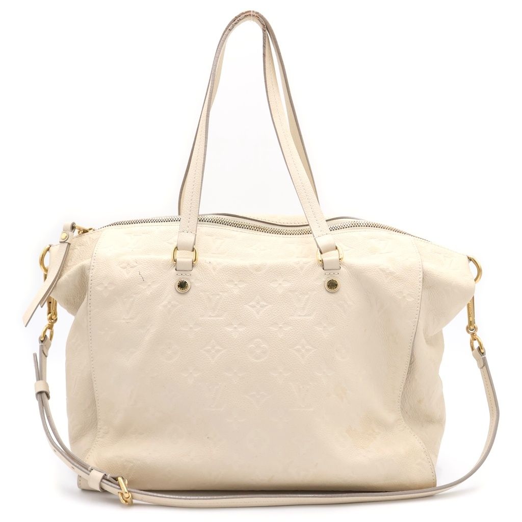 Louis Vuitton Monogram Empreinte Luminous PM 2-Way Shoulder Bag Ivory Leather — view 2