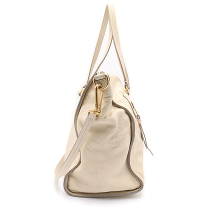 Louis Vuitton Monogram Empreinte Luminous PM 2-Way Shoulder Bag Ivory Leather — view 3