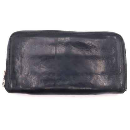 Chrome Hearts Rec Zip 3 Cross Round Zip Leather Wallet Black — view 2