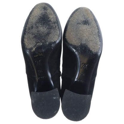 Louis Vuitton LV Circle Bliss Line Suede Leather Side Zip Ankle Boots Black — view 5