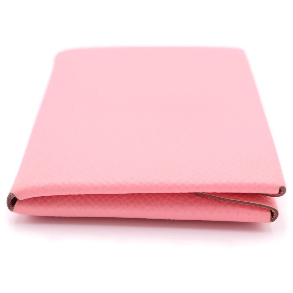 Hermes Calvi Duo Card Case Coin Pink — view 3
