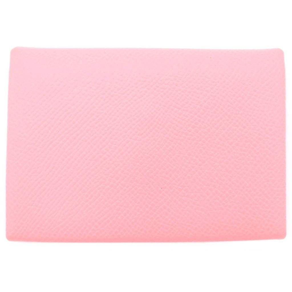 Hermes Calvi Duo Card Case Coin Pink