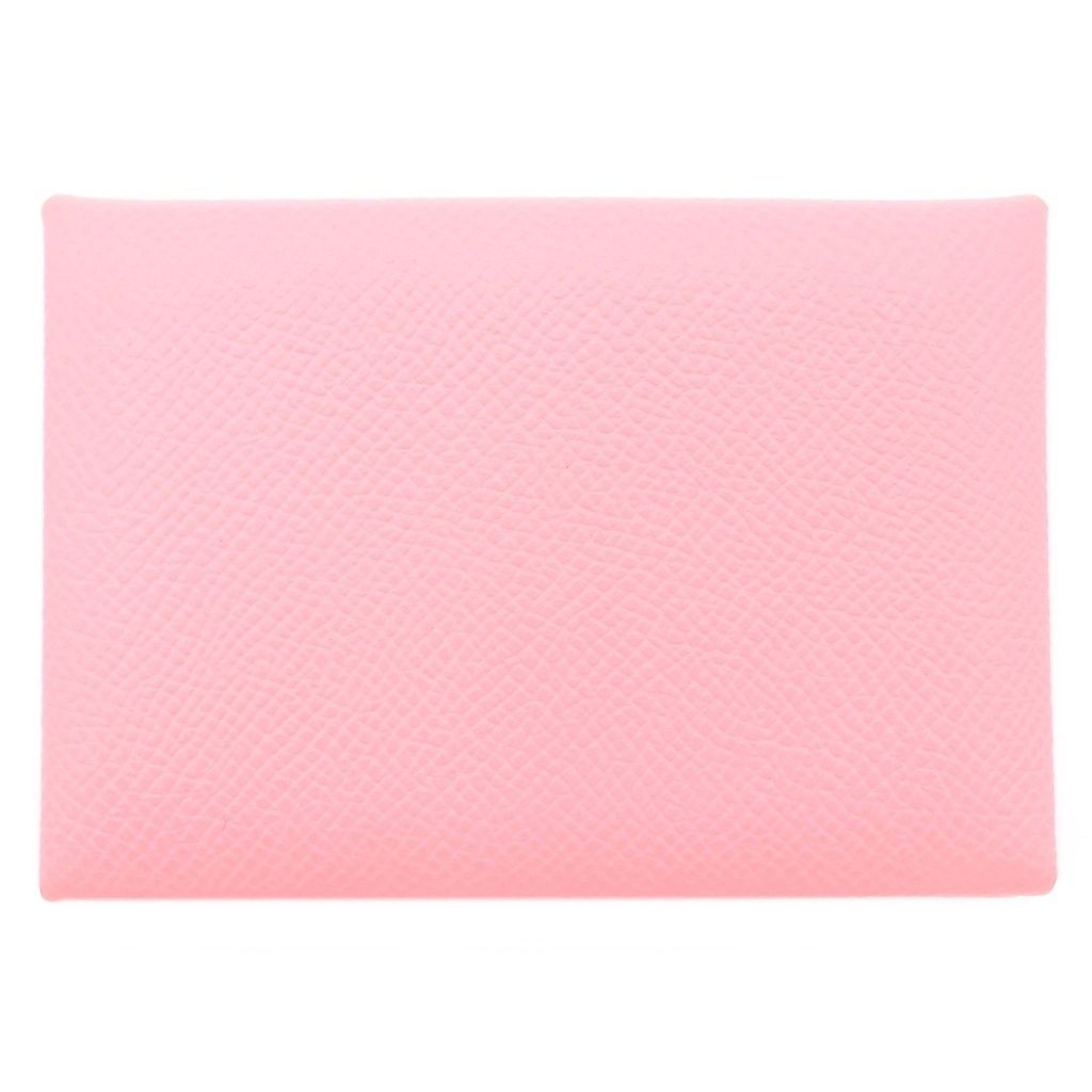 Hermes Calvi Duo Card Case Coin Pink — view 2