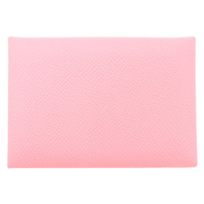 Hermes Calvi Duo Card Case Coin Pink — view 2