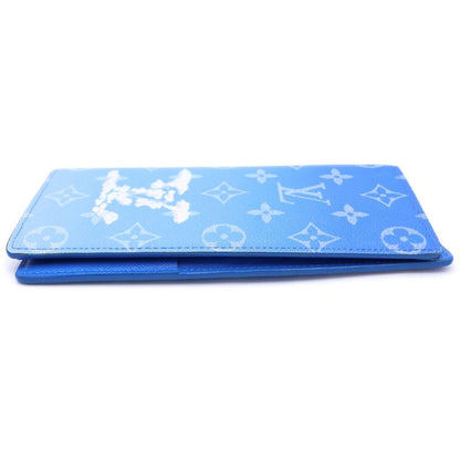 Louis Vuitton Monogram Clouds Portefeuille Brazza Wallet Blue — view 3