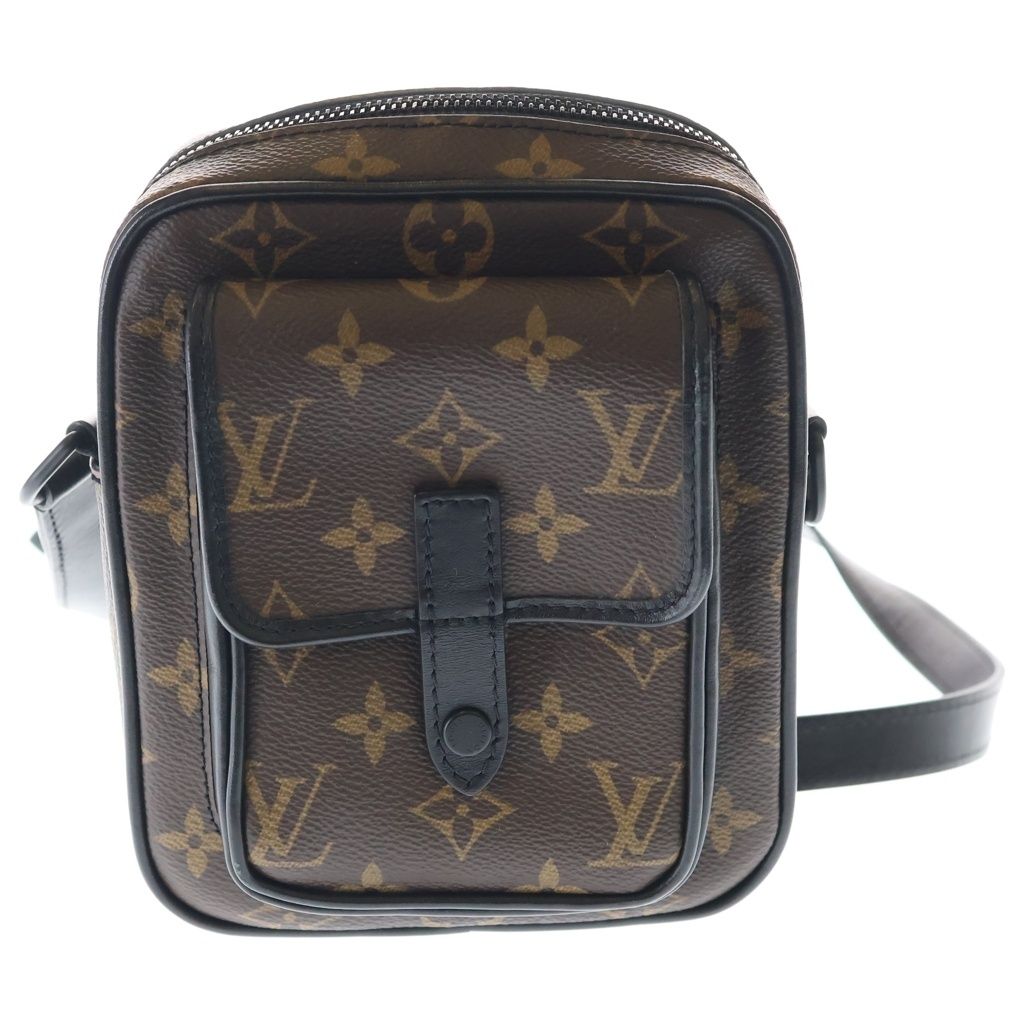 Louis Vuitton Monogram Macassar Christopher Wearable Wallet Mini Shoulder