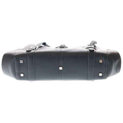 Loewe Senda Handbag Black Leather Silver — view 4