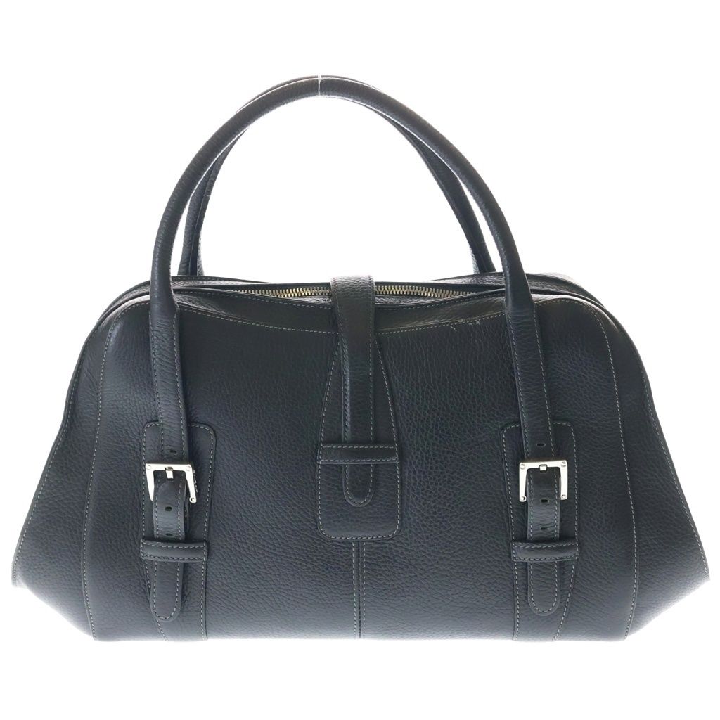Loewe Senda Handbag Black Leather Silver — view 2