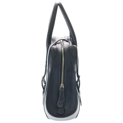 Loewe Senda Handbag Black Leather Silver — view 3