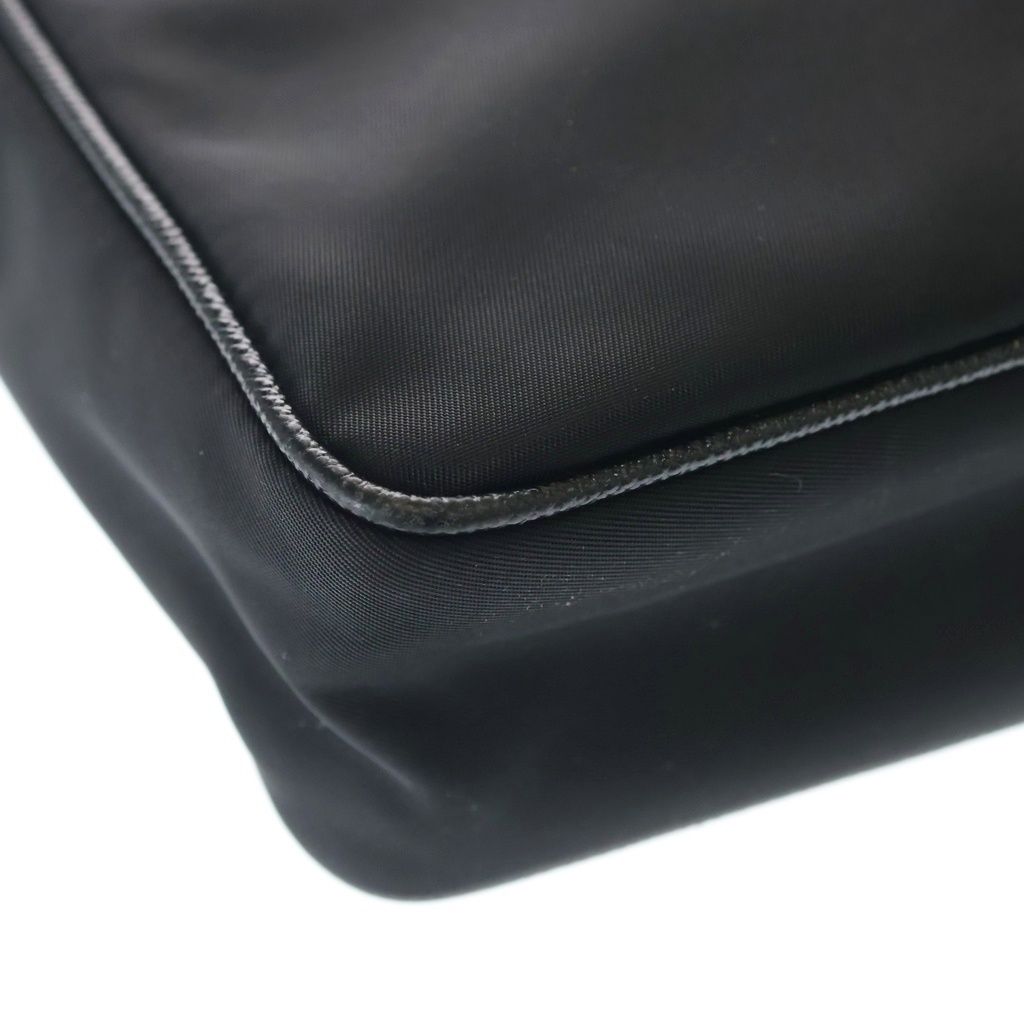Prada Re-Nylon Mini Shoulder Bag Black Nylon Silver — view 6