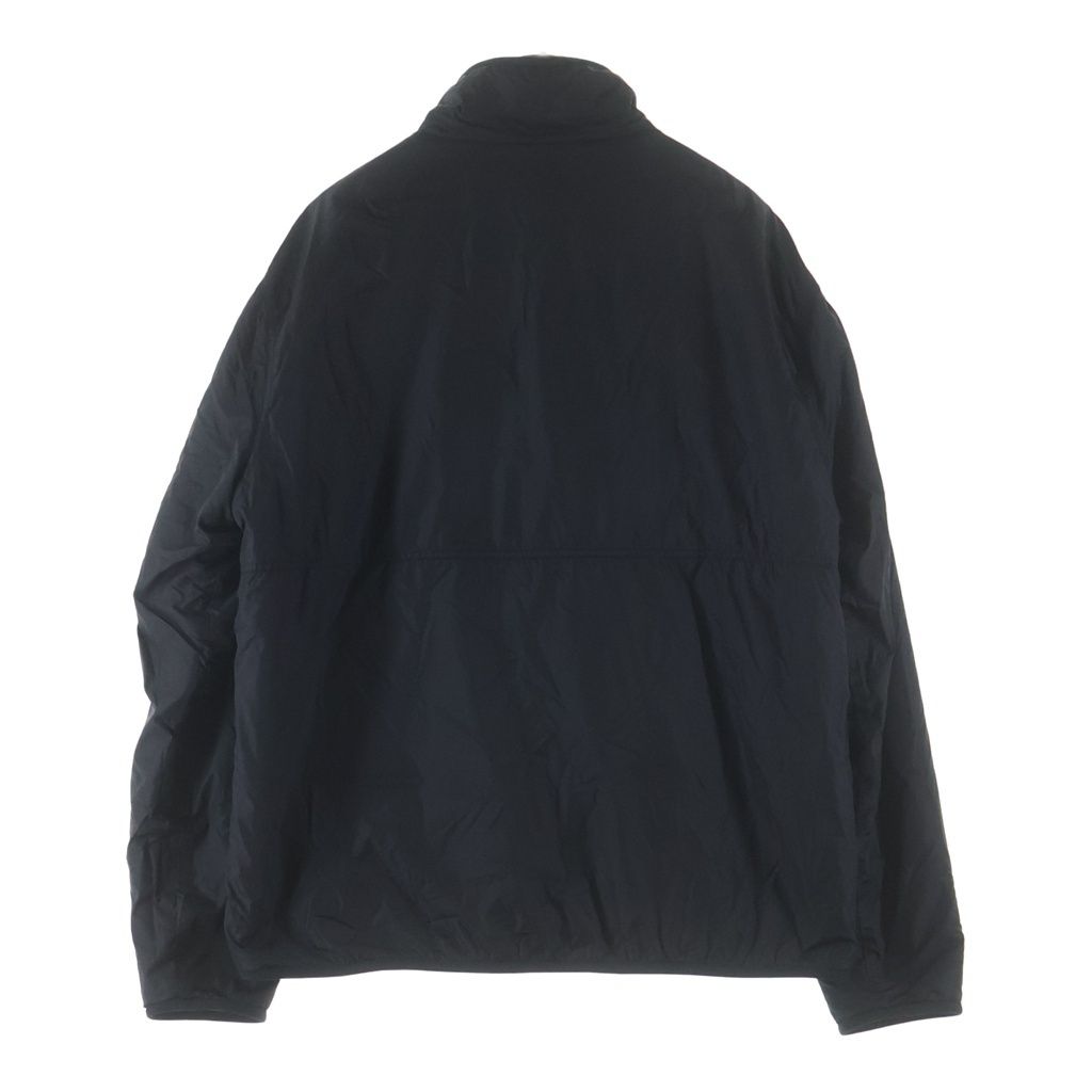 Moncler Rubber Patch Logo Reversible Nylon Fleece Zip Up Jacket Black White — view 2