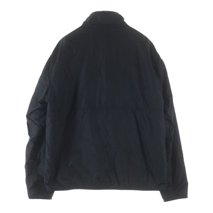 Moncler Rubber Patch Logo Reversible Nylon Fleece Zip Up Jacket Black White — view 2