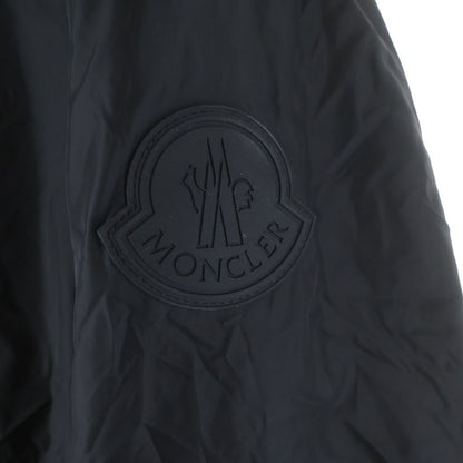 Moncler Rubber Patch Logo Reversible Nylon Fleece Zip Up Jacket Black White — view 5
