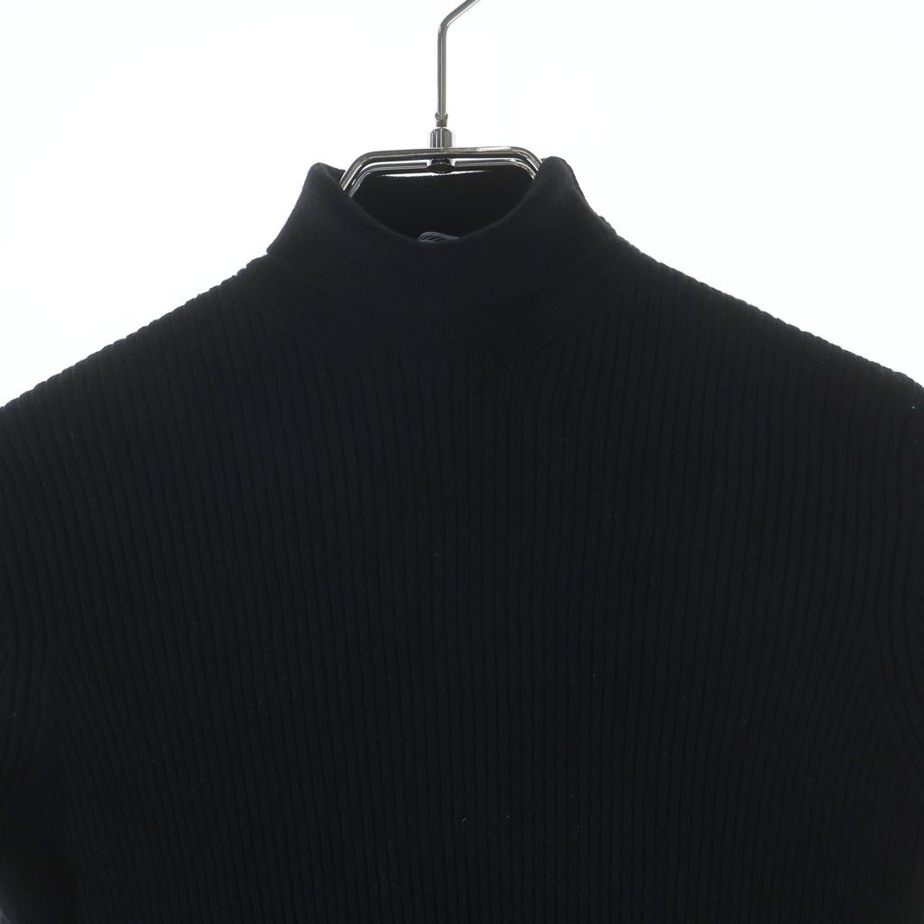 Prada Wool Turtleneck Ribbed Long Sleeve Knit Sweater Black — view 3