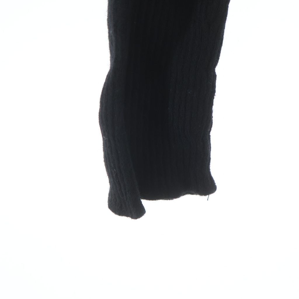 Prada Wool Turtleneck Ribbed Long Sleeve Knit Sweater Black — view 5