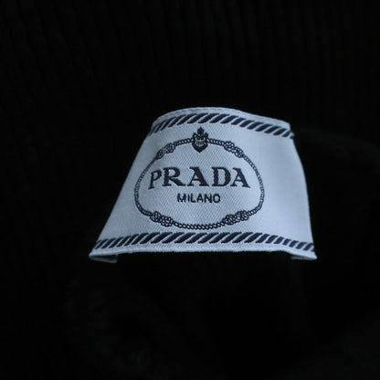 Prada Wool Turtleneck Ribbed Long Sleeve Knit Sweater Black — view 6