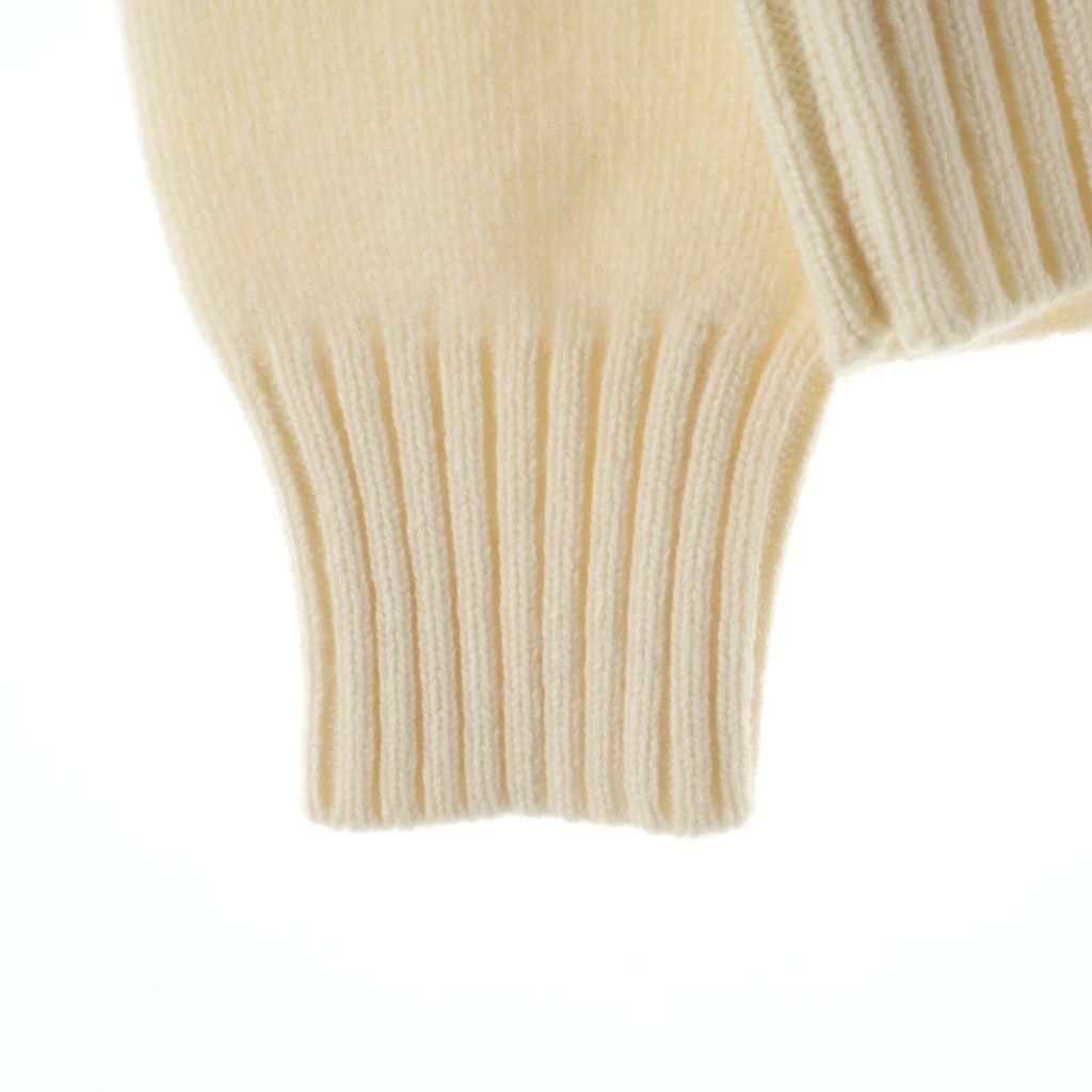 Celine Cashmere Knit Zip Up Hoodie Ivory — view 6